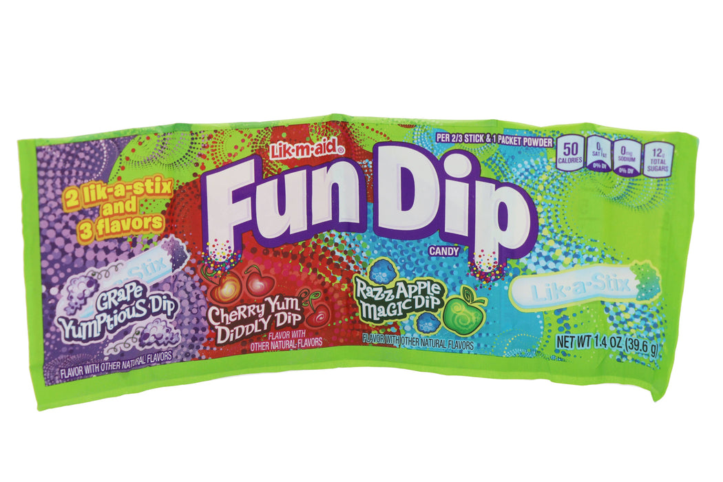 Grandpa Joe's Candy Shop - Fun Dip Candy Three Flavor Pack, 24ct