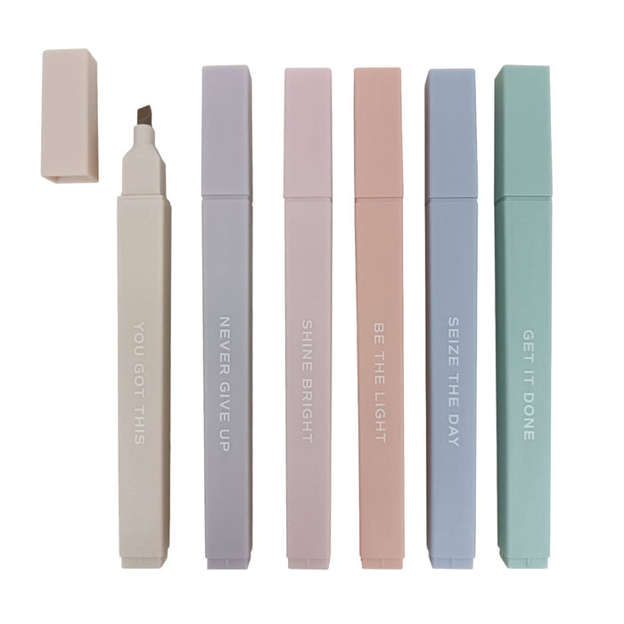 Sweet Water Decor - Neutral Highlighter Set - Stationery Set & Decor