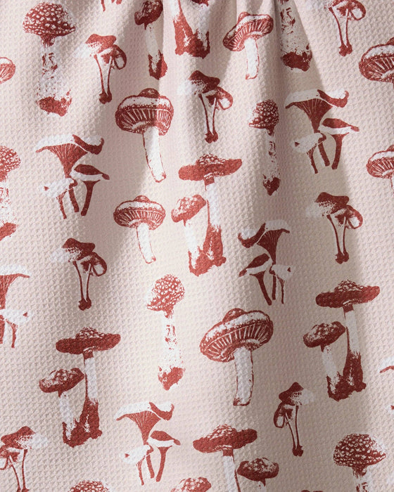Geometry - Autumn Mushrooms Tea Towel
