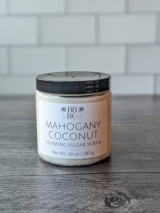Beachy Bubbles Bath Co - Mahogany Coconut Men's Body Scrub
