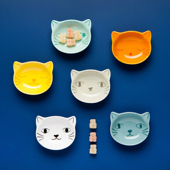 Danica Jubilee - Purrfect Shaped Cat Pinch  Bowls