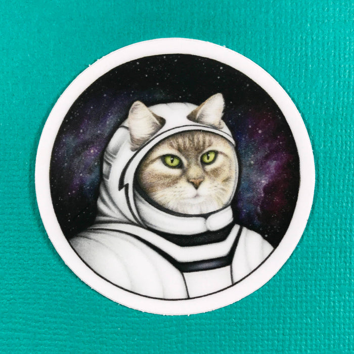 Abundance Illustration Catstronaut sticker