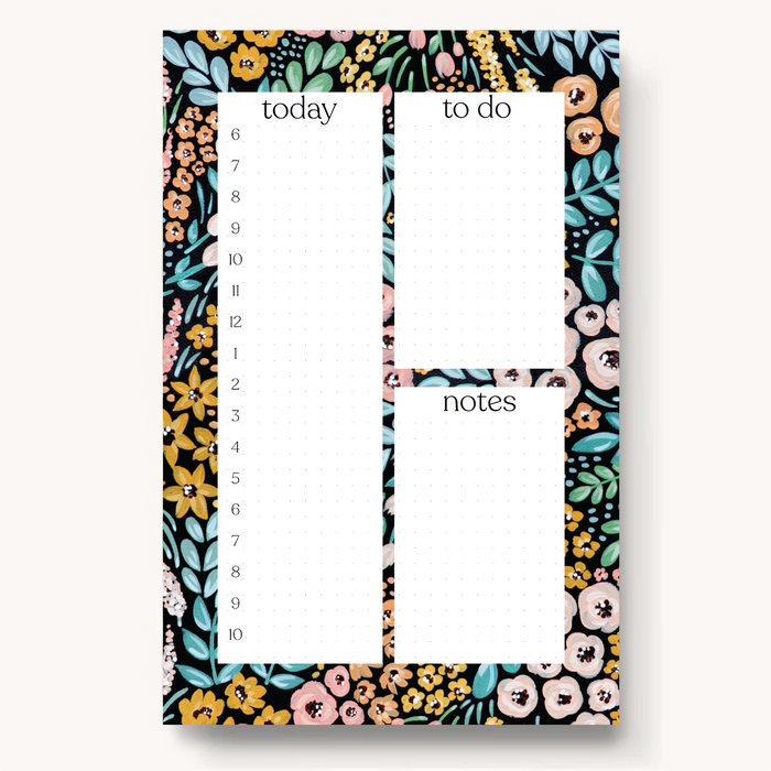 Elyse Breanne Design - Floral Daily Planner Notepad