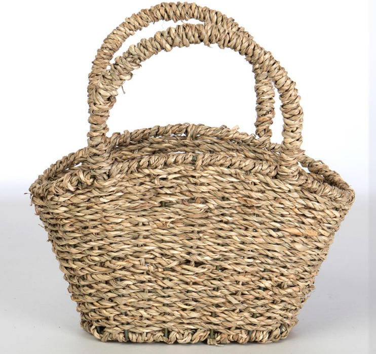 Willow Group - Oval Seagrass Mini Shopper Basket with Handles