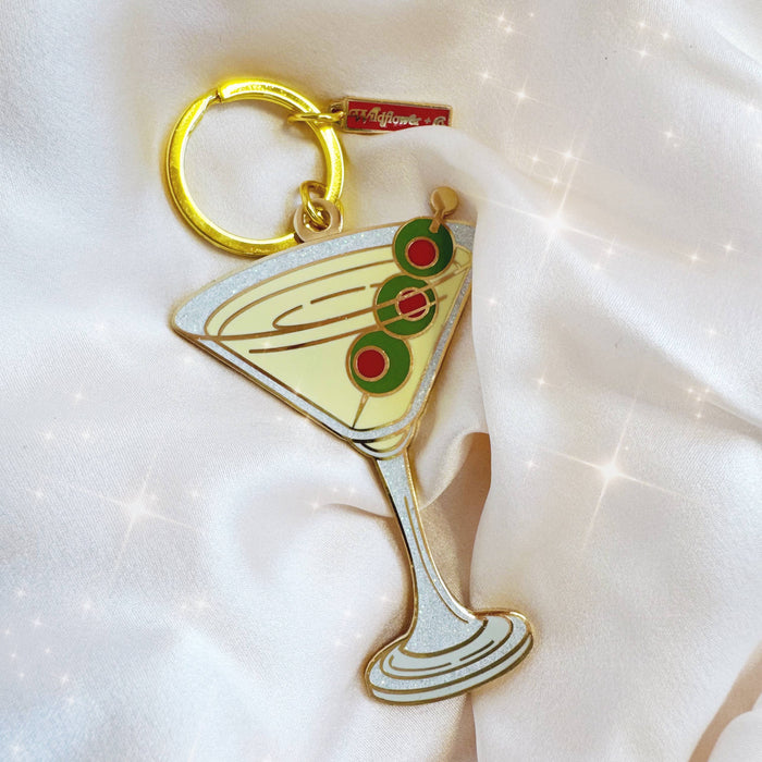 Wildflower + Co. - Dirty Martini Enamel Keychain