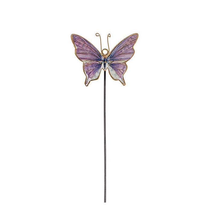 Abbott - Small Butterfly Plant Stake-4 Assorted-10" H