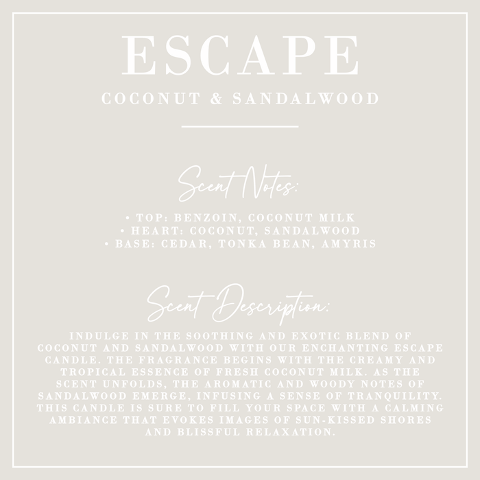 Porter Lane Home - ESCAPE | Coconut + Sandalwood | Everything Spray