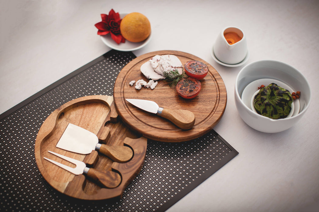 Picnic Time Family of Brands - Acacia Brie Cheese Cutting Board & Tools
