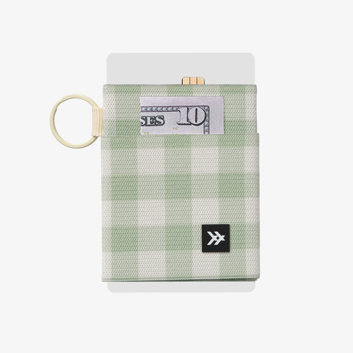 Thread - Green Gingham - Elastic Wallet