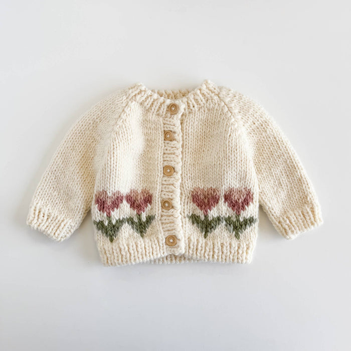 Figgy Friends - Tulip Flower Cardigan