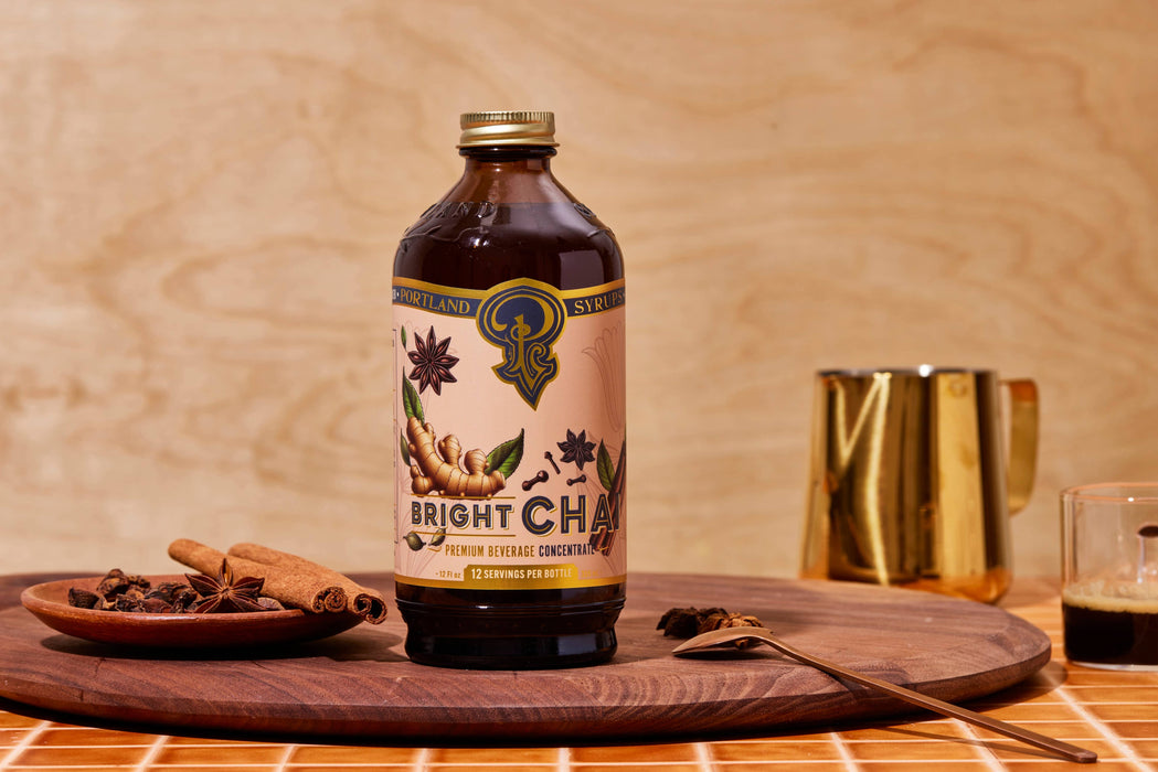 Portland Syrups - Bright Chai Syrup 12oz - cocktail / mocktail / coffee drinks