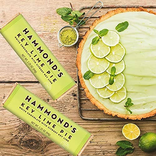 Hammond's Candies - Candy Bar - White Chocolate - Key Lime Pie - 2.25 oz