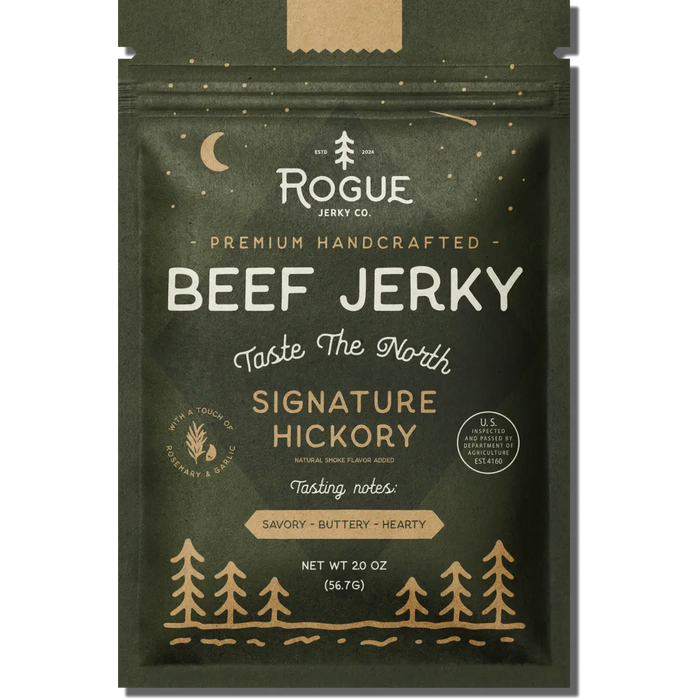 Rogue Jerky Co. - Signature Hickory Beef Jerky - 2.0 OZ.