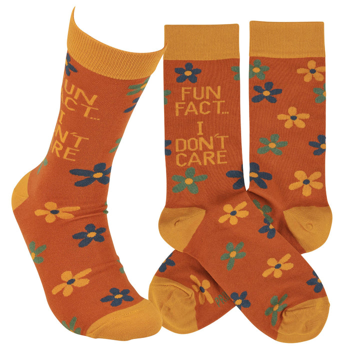 Primitives by Kathy - Fun Fact I Don't Care Socks