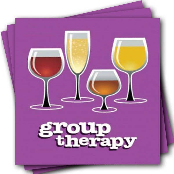 Chris’s Stuff Inc. - Funny Cocktail Napkins - Group Therapy