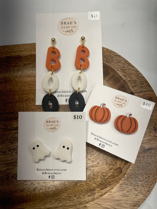 Brae's Clay Co earrings: Assorted styles and prices