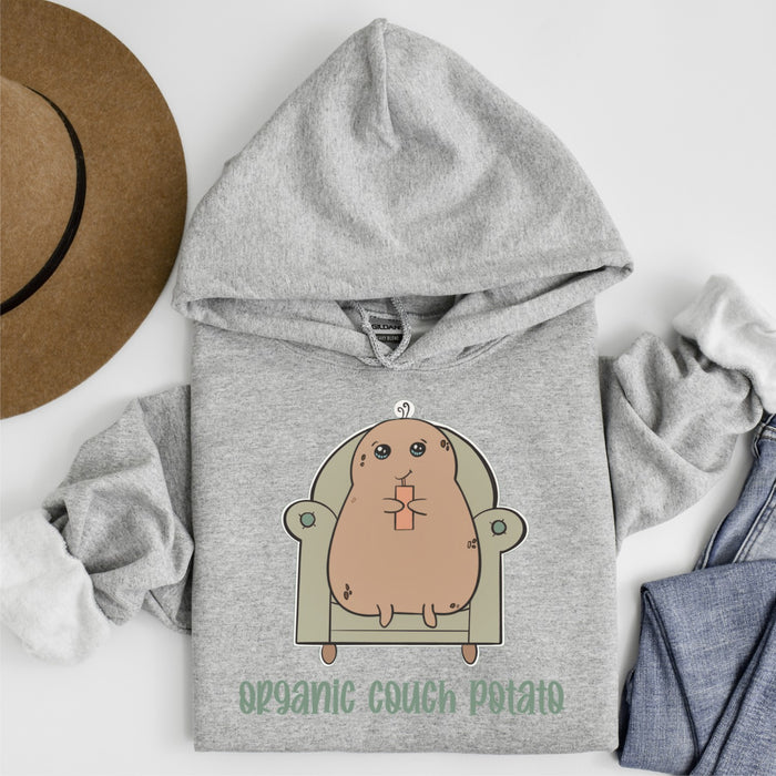 HandCrofted Couch Potato Hoodie Gray