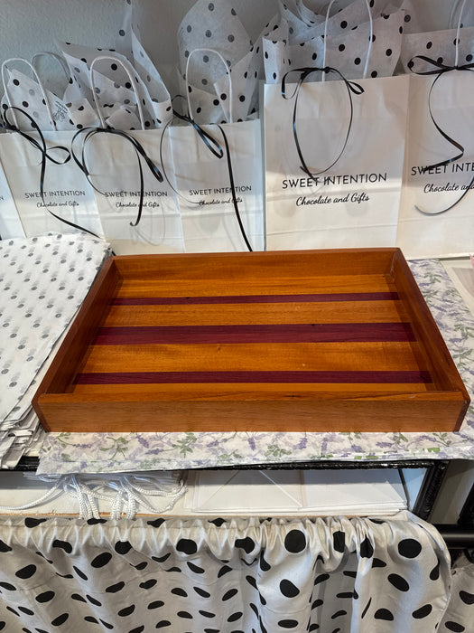 Large wooden tray
