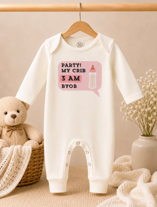 Camas Threads Kids I'll Have a Bottle Of The House White Romper