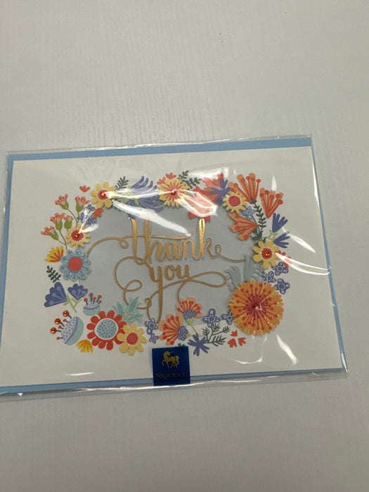 Niquea.d Thank you floral card