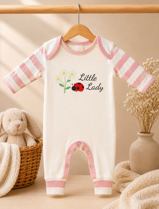 Camas Threads Kids Little Lady with Flowers Romper