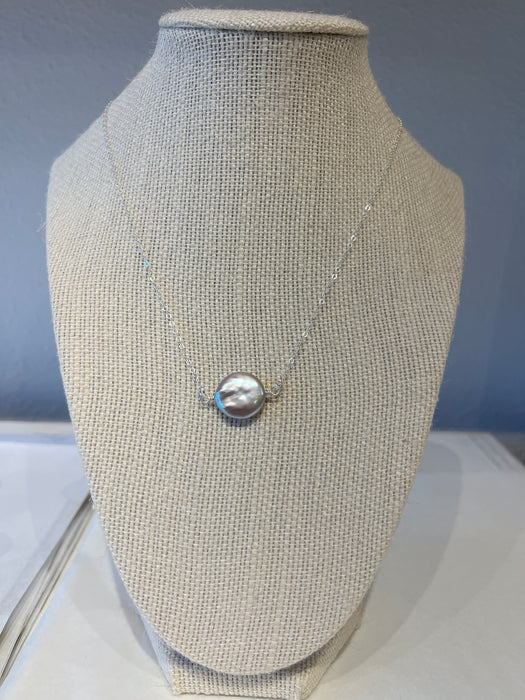 Forge + Fire Single Pearl Necklace