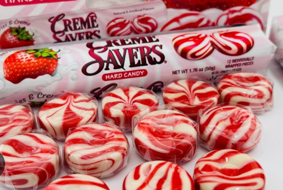Grandpa Joe's Candy Shop Creme Saver Strawberries & Cream Candy