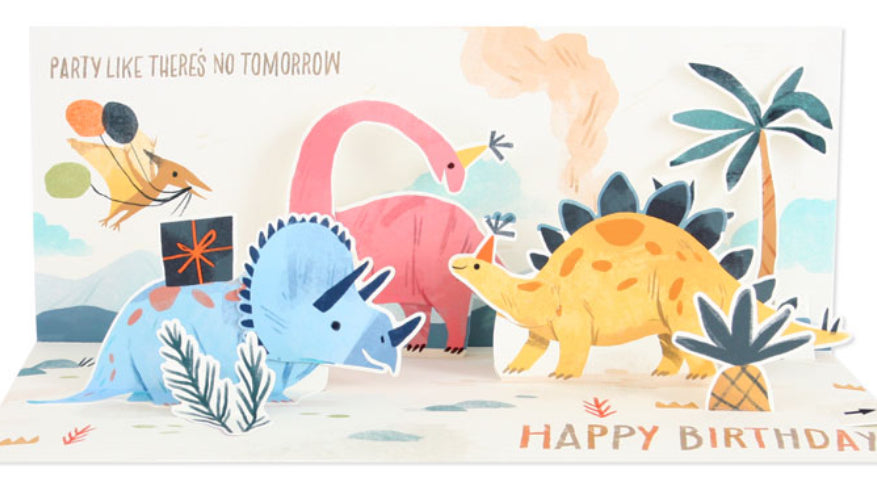 Up with Paper Pop-Up Card Dinosaurs