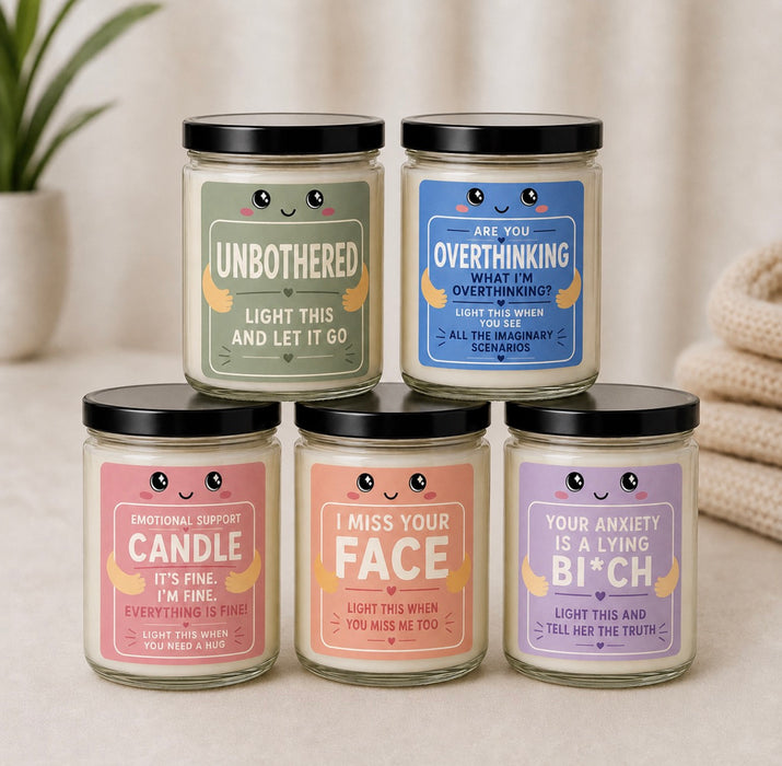 HUG Candles – Funny Emotional Support Scented Candles