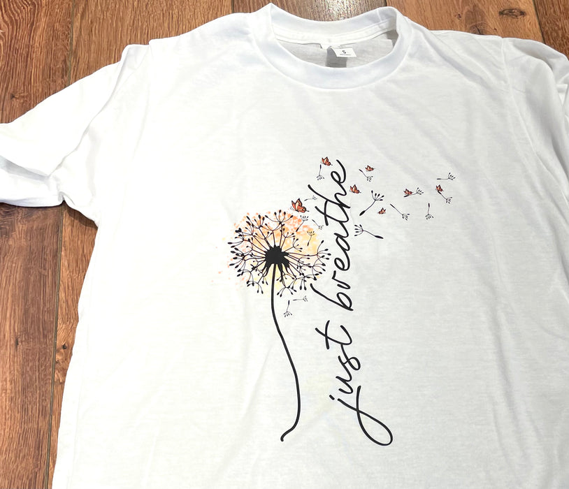 Camas Creations Tshirt just breathe