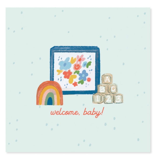 Up with Paper Pop-Up Card Welcome Baby