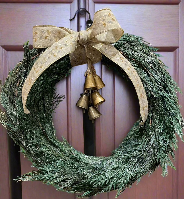 Camas Creations 13" Holiday Wreath with bells