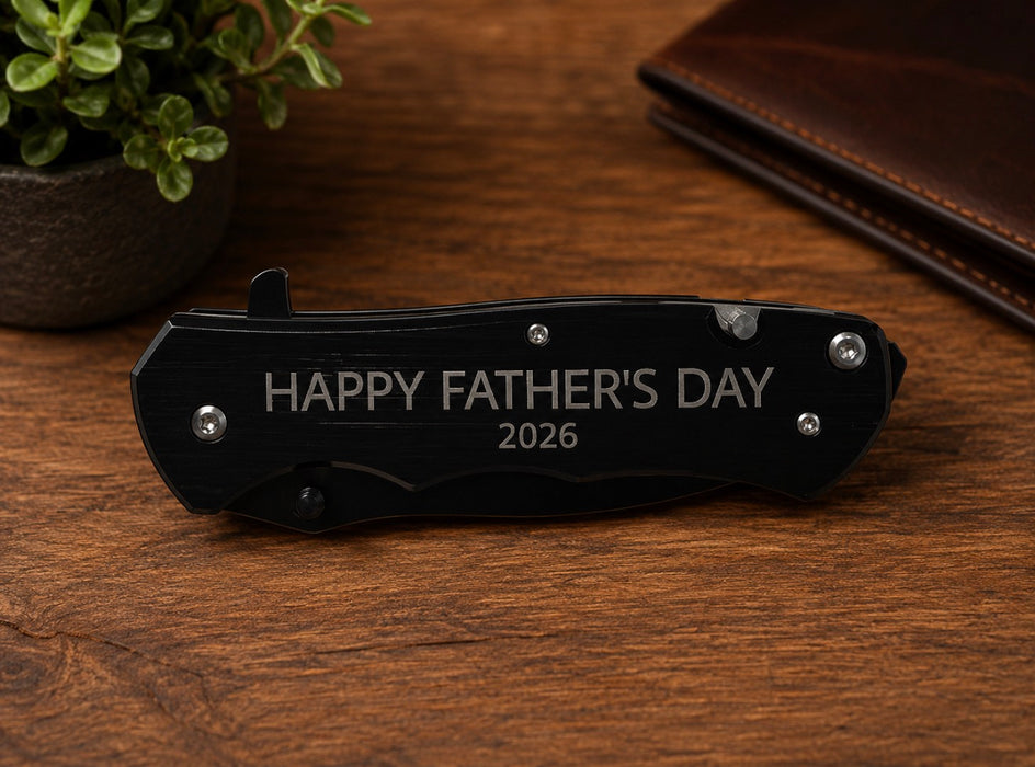 Personalized Engraved Folding Pocket Knife – Dad Gift