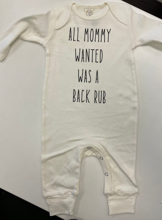 Camas Creations All Mommy Wanted Was a Backrub Romper