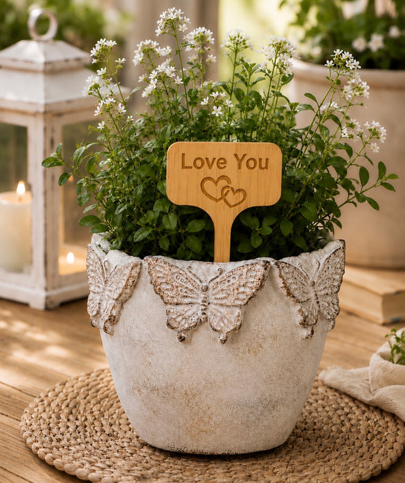 Funny and Sentimental Engraved Bamboo Plant Stakes – Gift for Plant Lovers
