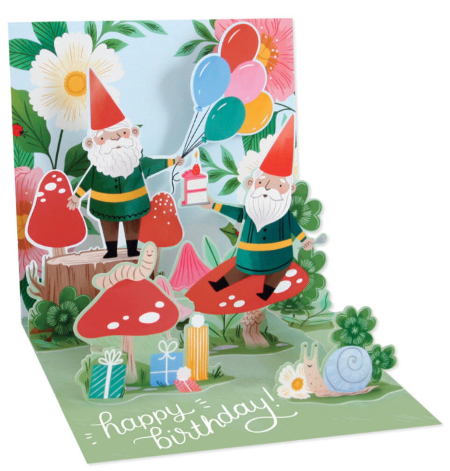 Up with Paper Pop-Up Card Gnomes