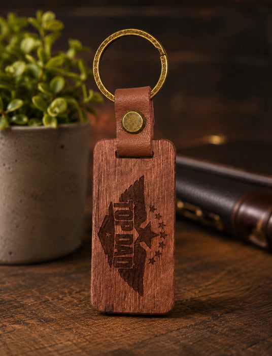Home Sweet Home Wooden Keychain