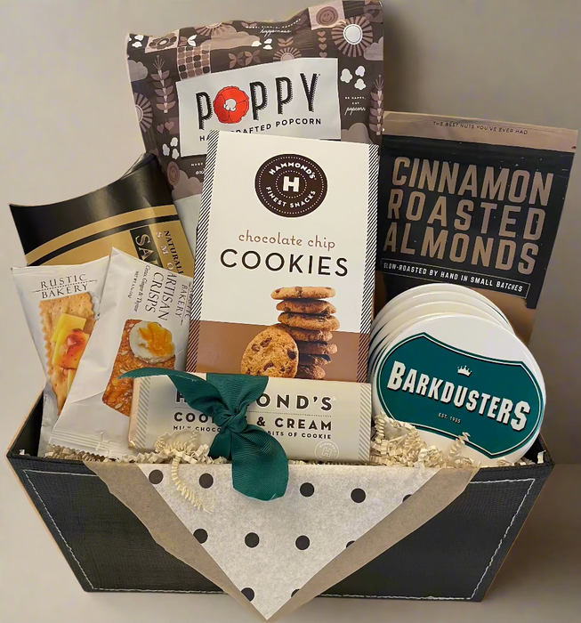 Personalized Basket with Custom Coaster Set