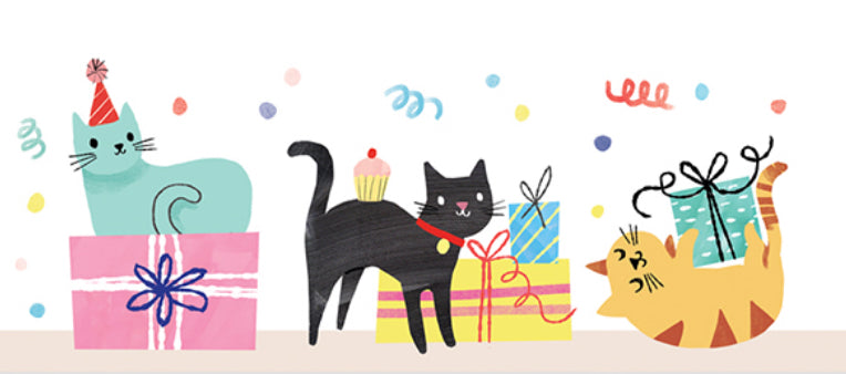 Up with Paper Pop-Up Card Party Cats