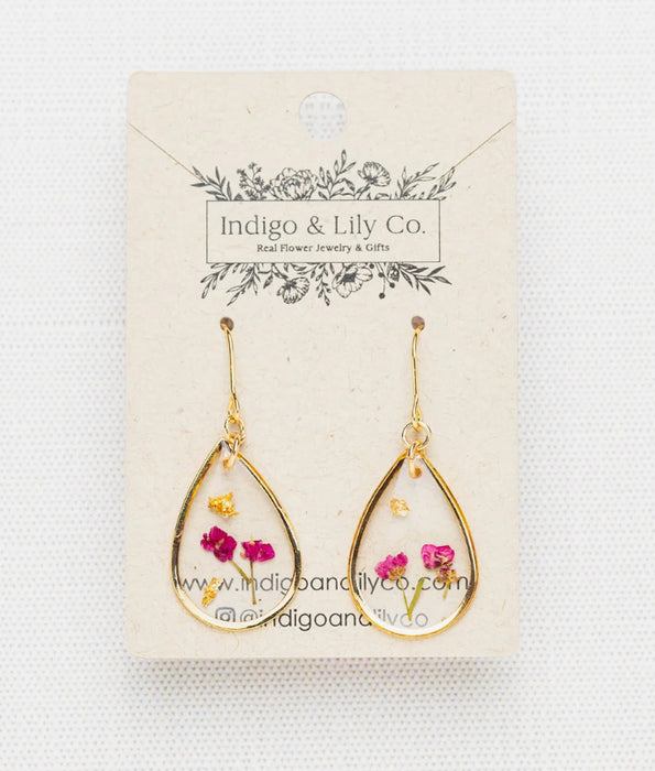 Indigo & Lily alyssum teardrop earrings