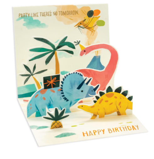 Up with Paper Pop-Up Card Dinosaurs (Trinkets)