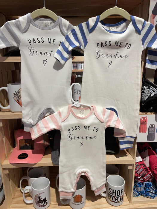 Camas Creations Pass Me to Grandma Romper