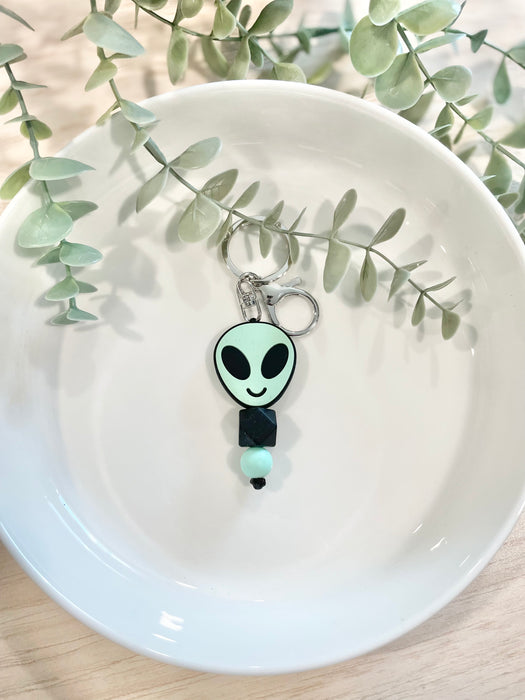 HandCrofted Alien Beaded Keychain