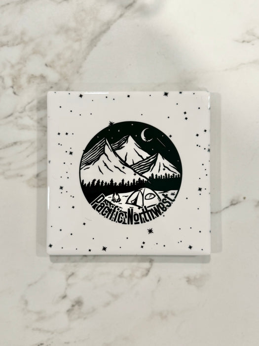 HandCrofted PNW Ceramic Coaster