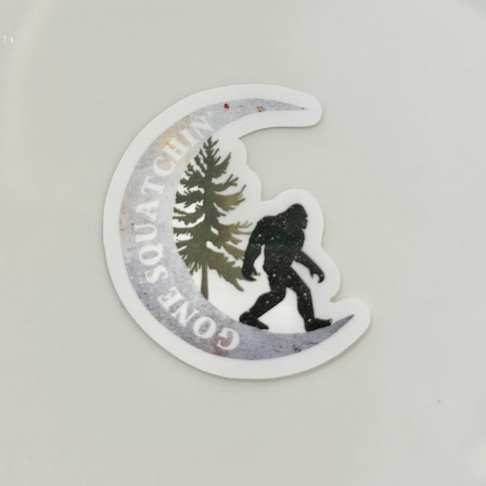 HandCrofted Gone Squatchin' Sticker