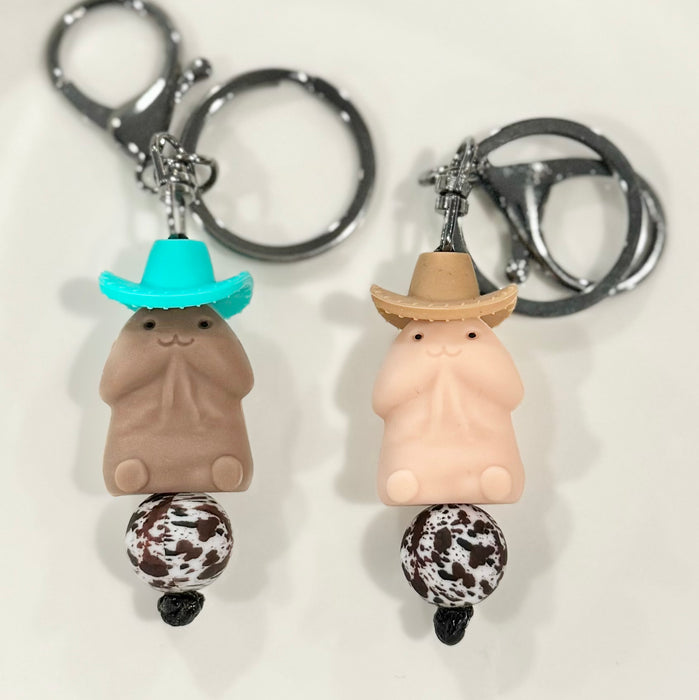 HandCrofted Rancher Willie Peen Beaded Keychain