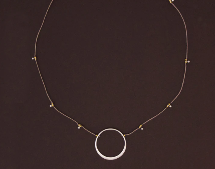 Bronwen Necklace Circle of Life Silver