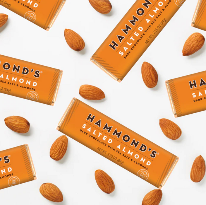 Hammond's Dark Chocolate Salted Almond Candy Bar