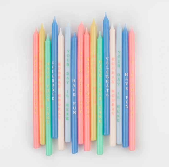 Meri Meri BIRTHDAY PHRASES Candles