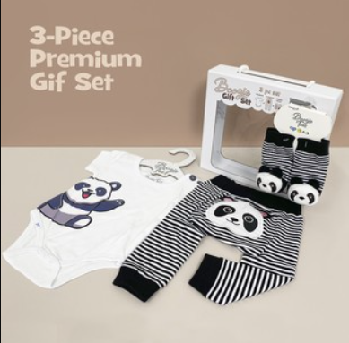 Piero Liventi PANDA 2-pc Boogie Toes & Tight Baby Gift Set